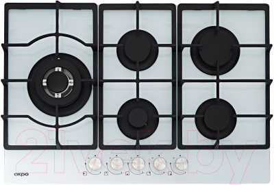Газовая варочная панель Akpo PGA 755 WGC-T WH- фото