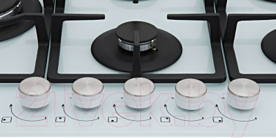 Газовая варочная панель Akpo PGA 755 WGC-T WH- фото2