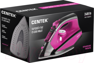 Утюг Centek CT-2355 (фиолетовый)- фото8