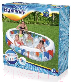 Надувной бассейн Bestway Elliptic 54066- фото4