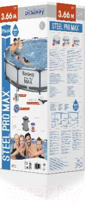 Каркасный бассейн Bestway Steel Pro Max 56416- фото5