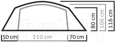 Палатка Salewa Sierra Leone II Light / 5624-5315- фото10