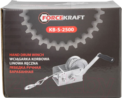 Лебедка ручная ForceKraft FK-KB-S-2500- фото2