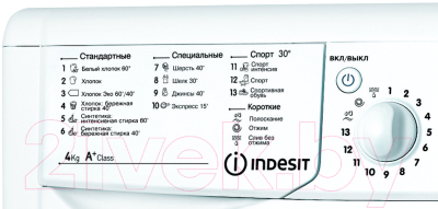 Стиральная машина Indesit IWUB 41051 BY- фото4