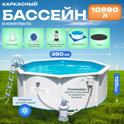 Каркасный бассейн Bestway Hydrium 56574- фото2