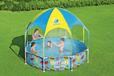 Каркасный бассейн Bestway Steel Pro Splash-in-Shade 56432- фото3