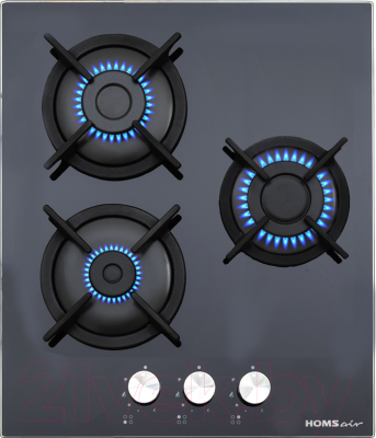 Газовая варочная панель HOMSair HGG431BK- фото