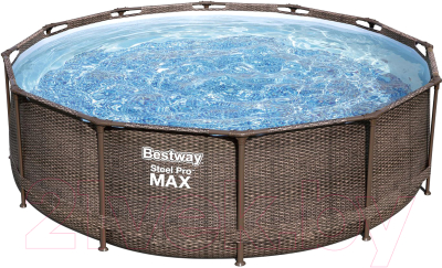 Каркасный бассейн Bestway Steel Pro MAX Ротанг 56709- фото