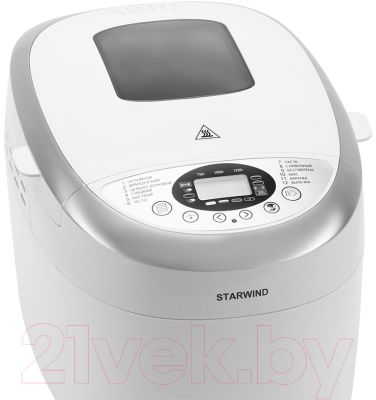 Хлебопечка StarWind SBMM1224 (белый)- фото3