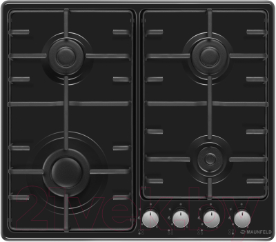 Газовая варочная панель Maunfeld EGHE.64.3STS-EB/G- фото