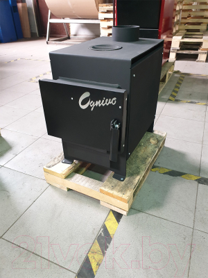 Печь отопительно-варочная Термокрафт Ognivo Mini (3мм, чугунная комфорка, 70 м3)- фото3