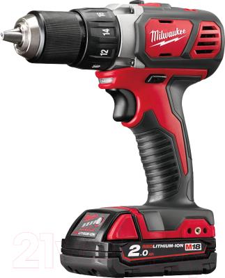Аккумуляторная дрель-шуруповерт Milwaukee M18 BDD-202C / 4933443555