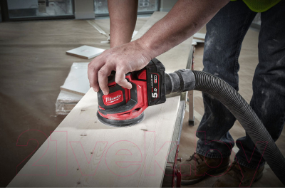 Эксцентриковая шлифовальная машина Milwaukee M18 BOS125-0 / 4933464228- фото6