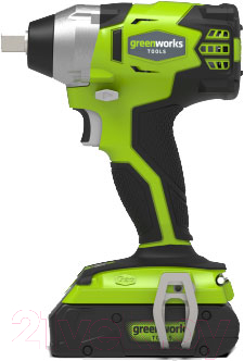 Аккумуляторный гайковерт Greenworks GD24IW400 бесщеточный 24V 400Нм / 3802907- фото2