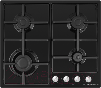 Газовая варочная панель HOMSair HGE643BK- фото