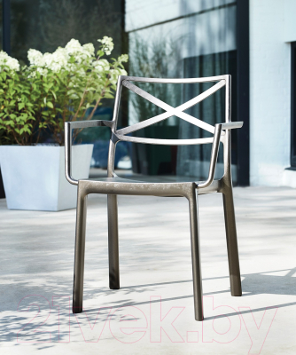 Стул пластиковый Keter Metalix / 247275- фото2