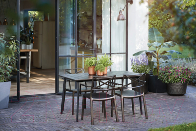 Стул пластиковый Keter Metalix / 247275- фото4