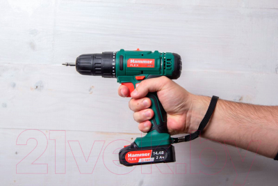 Аккумуляторная дрель-шуруповерт Hammer Flex ACD14BS (680328)- фото4