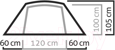 Палатка Salewa Denali II Tent / 5627-5311- фото3
