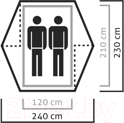 Палатка Salewa Denali II Tent / 5627-5311- фото4