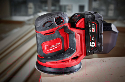 Эксцентриковая шлифовальная машина Milwaukee M18 BOS125-502B / 4933464229- фото4