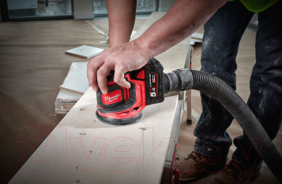 Эксцентриковая шлифовальная машина Milwaukee M18 BOS125-502B / 4933464229- фото6