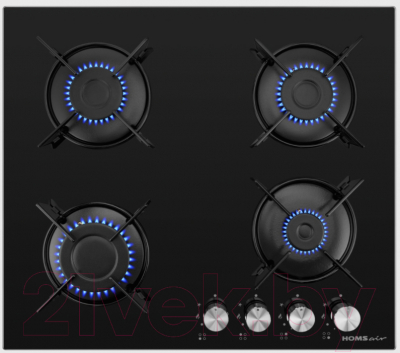 Газовая варочная панель HOMSair HGG641EBK- фото