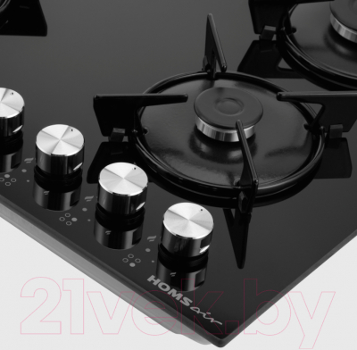 Газовая варочная панель HOMSair HGG641EBK- фото5