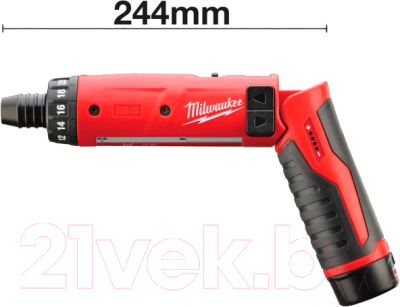 Электроотвертка Milwaukee M4 D-202B / 4933440475- фото7
