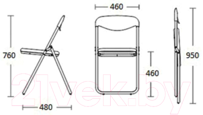 Стул складной Brabix Golf Plus CF-003 Комфорт / 531566- фото6