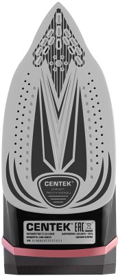 Утюг Centek CT-2313 (черный/розовый)- фото4