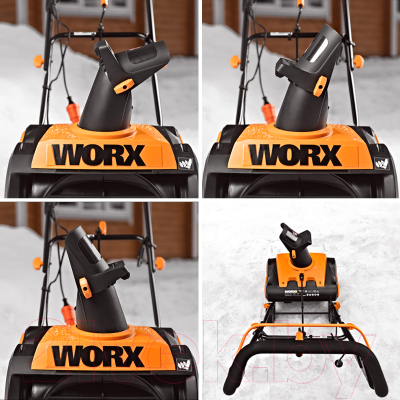 Снегоуборщик электрический Worx WG450E- фото10