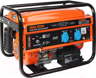 Бензиновый генератор PATRIOT Max Power SRGE 3500E- фото