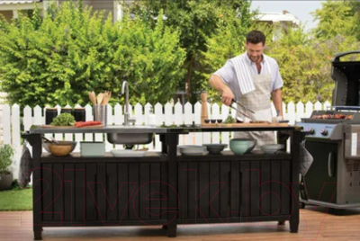 Стол садовый Keter Unity Chef 415L / 249459- фото2