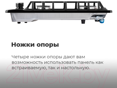 Газовая варочная панель Maunfeld EGHE.32.63CW/G- фото4