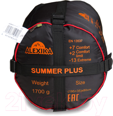 Спальный мешок Alexika Summer Plus левый / 9258.01072- фото6