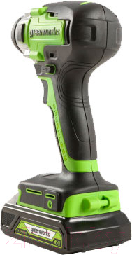 Аккумуляторный шуруповерт Greenworks GD24ID3 бесщеточный 24V / 3802807- фото4