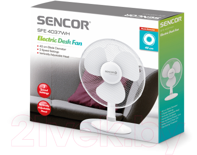 Вентилятор Sencor SFE 4037WH- фото7