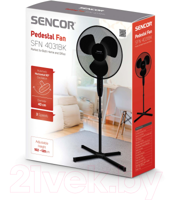 Вентилятор Sencor SFN 4031BK- фото2