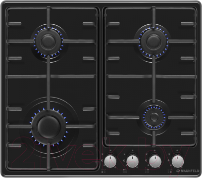 Газовая варочная панель Maunfeld EGHE.64.3STS-EB- фото