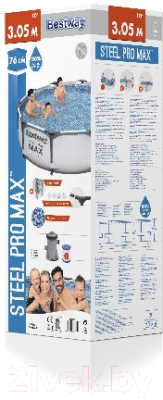 Каркасный бассейн Bestway Steel Pro Max 56408- фото7