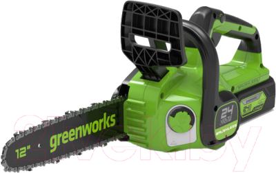 Электропила цепная Greenworks GD24CS30 бесщеточная 24V 30см / 2007007- фото2