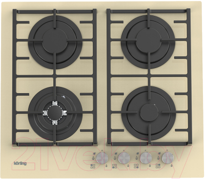 Газовая варочная панель Korting HGG 6825 CTB- фото