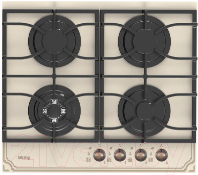Газовая варочная панель Korting HGG 6911 CTRB- фото