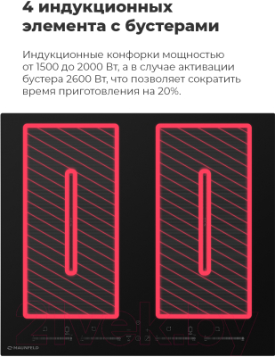 Индукционная варочная панель Maunfeld EVI.594.FL2(S)-GR- фото10
