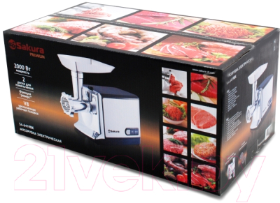 Мясорубка электрическая Sakura SA-6419BK- фото3