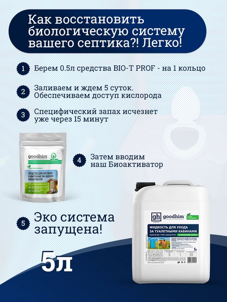 Биоактиватор GoodHim Bio-T Prof концентрат 41421- фото3