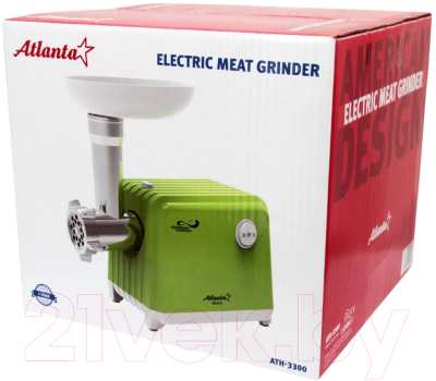 Мясорубка электрическая Atlanta ATH-3300 (зеленый)- фото7