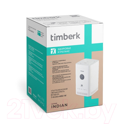 Ультразвуковой увлажнитель воздуха Timberk T-HU3.5-A15E-W (белый)- фото2