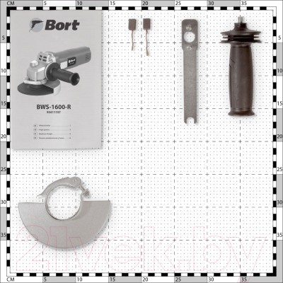 Угловая шлифовальная машина Bort BWS-1600-R (93411157)- фото7